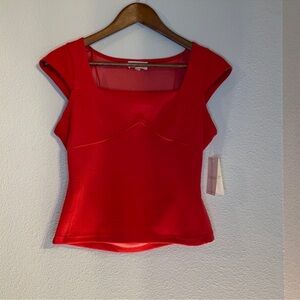 Meraki cap sleeve longer crop top